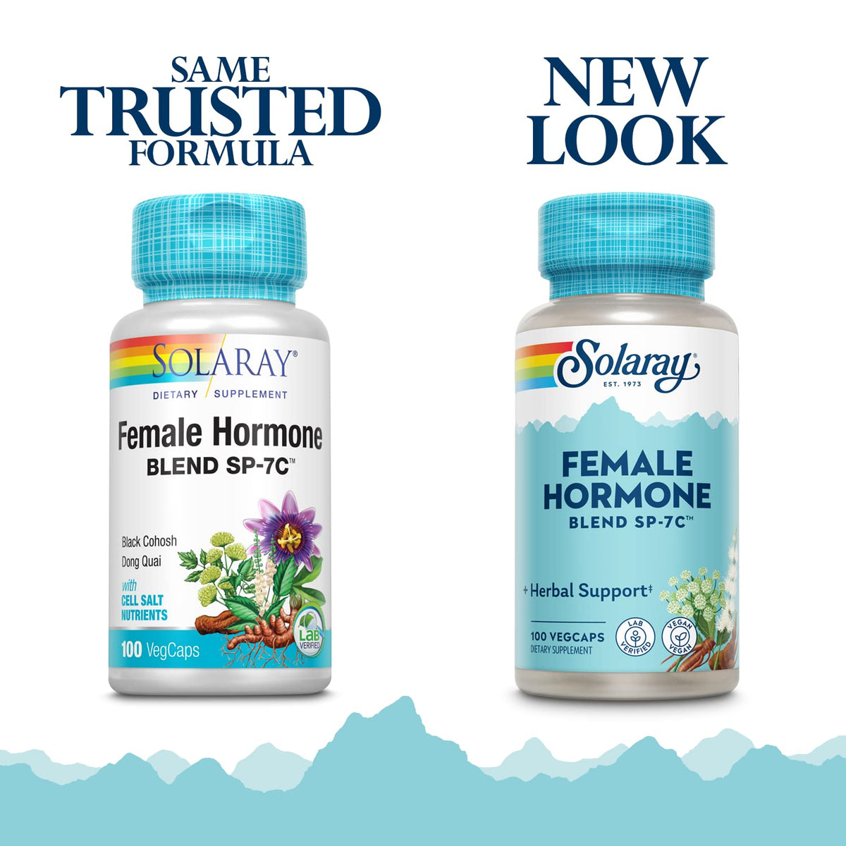 SOLARAY Female Hormone Blend SP-7C | W/Black Cohosh, Dong Quai, Passion Flower, Wild Yam & More | 100 VegCaps, 50 Serv. SOLARAYBuy Supplements Australia
