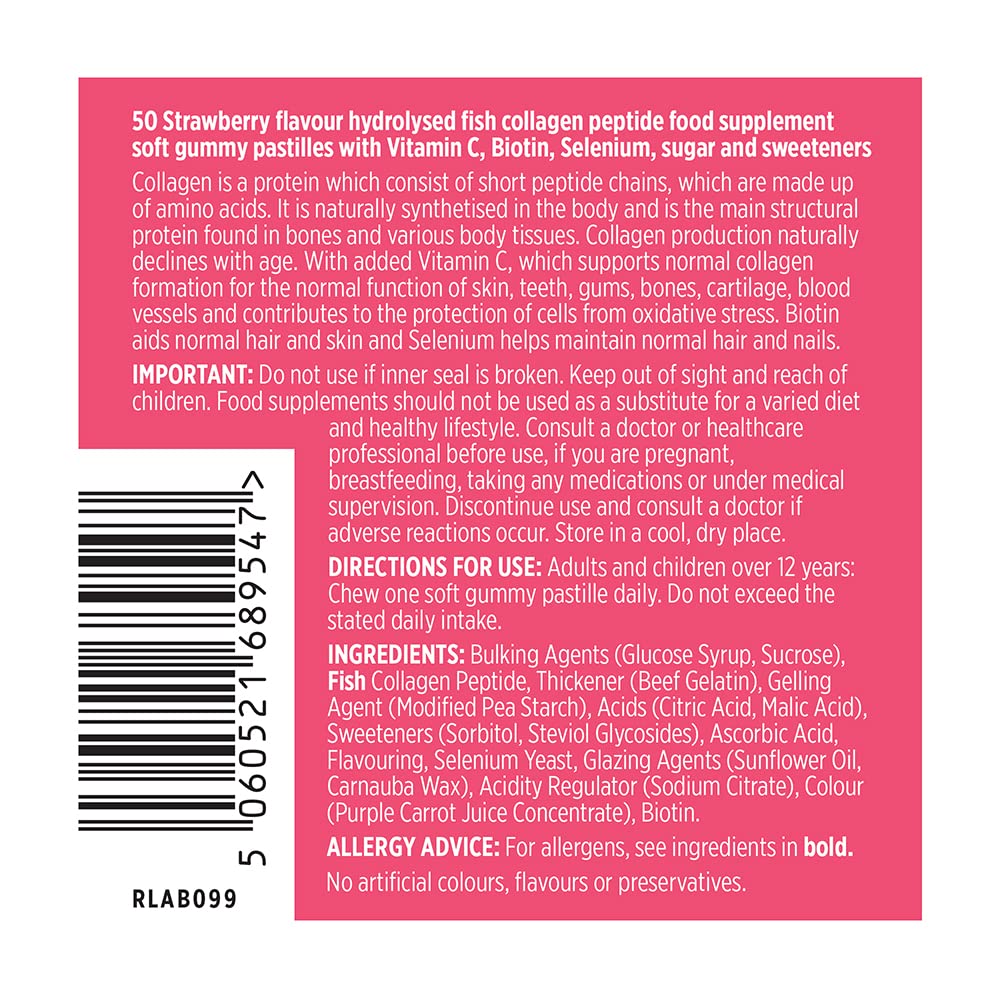 Vitawell Collagen Total Beauty Gummies | 50 Strawberry Flavour Gummies VitawellBuy Supplements Australia