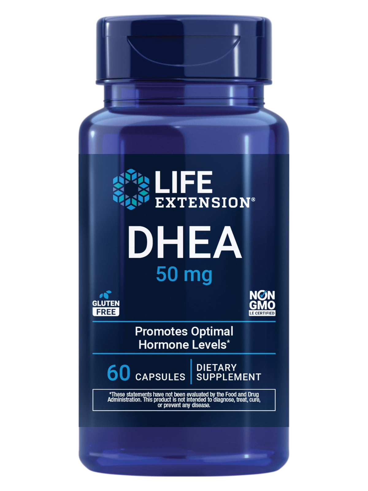 Life Extension DHEA 50 mg – Hormone Balance Supplement, Memory, Muscle Mass and Bone Density Support, Healthy Sex Drive, Gluten-Free, Non-GMO, 60 Capsules Life ExtensionBuy Supplements Australia