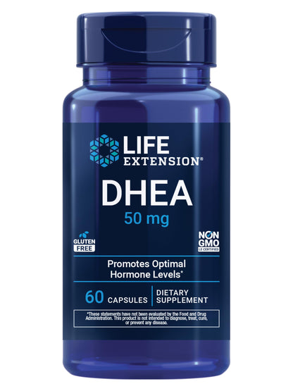 Life Extension DHEA 50 mg – Hormone Balance Supplement, Memory, Muscle Mass and Bone Density Support, Healthy Sex Drive, Gluten-Free, Non-GMO, 60 Capsules Life ExtensionBuy Supplements Australia