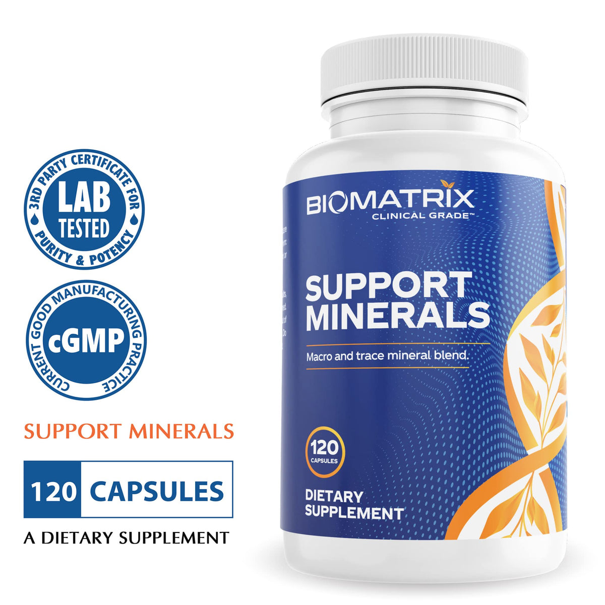 BioMatrix Mineral Supplement for Men and Women, Chelated Minerals | Iron-Free, Calcium, Magnesium, Copper, Zinc, Vitamin D, Iodine | Veggie Caps, 30-Day Supply BioMatrixBuy Supplements Australia