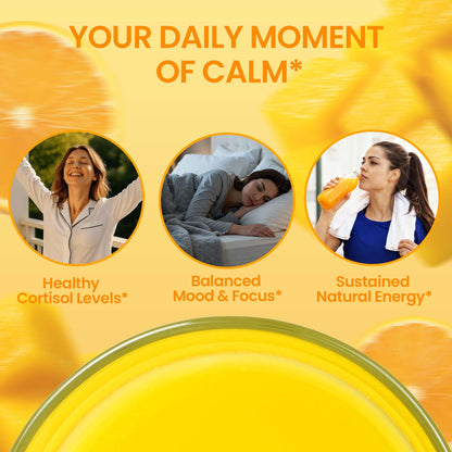 Cortisol Drink Powder, Cortisol Supplements for Women | Magnesium Glycinate, Ashwagandha, L-Theanine & Lion’s Mane | Relaxation, Focus & Stress Balance | Mango Orange Flavor | 30 Servings QIN SHAN TANGBuy Supplements Australia