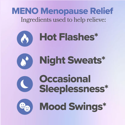 O Positiv MENO Vitamins for Menopause - Hormone-Free Menopause Supplement for Women - Black Cohosh & Ashwagandha KSM-66 - Helps Relieve Hot Flashes, Night Sweats, Mood Swings - 30 Servings (Pack of 1) O PositivBuy Supplements Australia