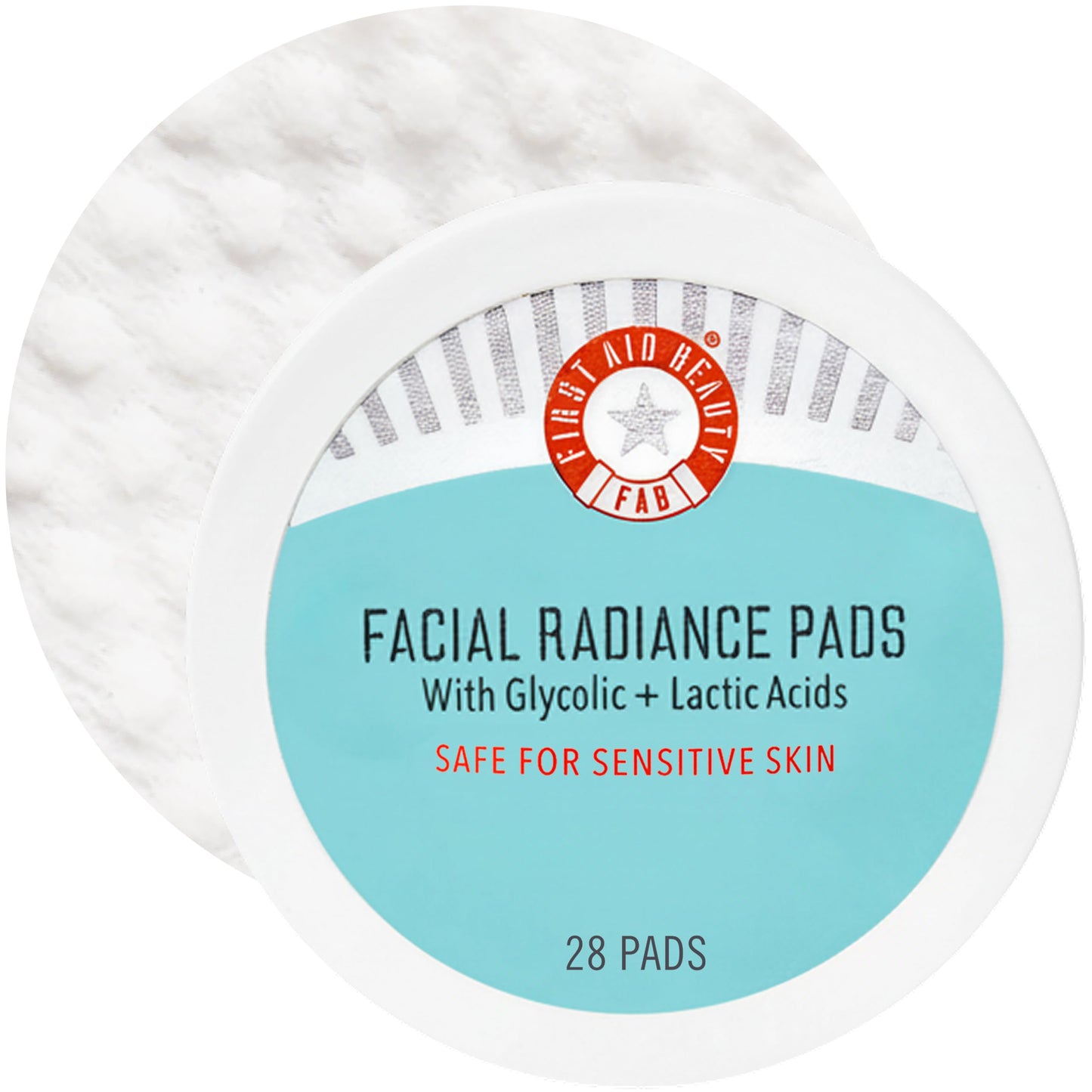 First Aid Beauty - Facial Radiance Pads with Glycolic & Lactic Acids, Daily Exfoliating Pads