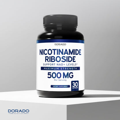 Nicotinamide Riboside 500mg (30 Count) NAD Supplement - NR Supplement For Women & Men to Support NAD+ Levels - NAD Booster - Third Party Tested - Vegan Safe, Non GMO & USA Made (30 Capsules) DORADO NUTRITIONBuy Supplements Australia