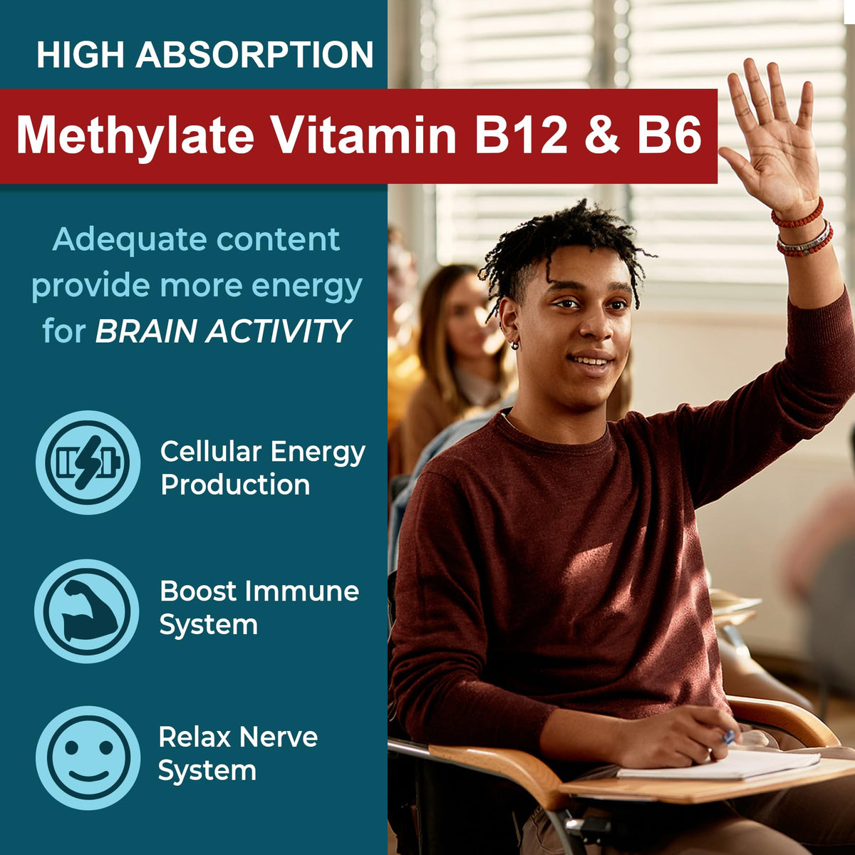 11-IN-1 Brain Supplement for Memory and Focus with L-Tyrosine L-Theanine, Methylated B12 & B6, Lion's Mane Mushroom, Ginkgo Biloba, Bacopa Monnieri, Choline for Focus, Nootropic, Energy, 2Packs NEVISSBuy Supplements Australia