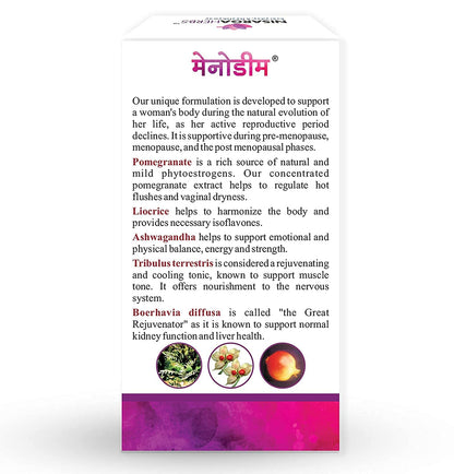 pub Nisarga Herbs Menodim, for Pre-Menopause Relief, Fatigue & Functional Imbalance Support PUBBuy Supplements Australia