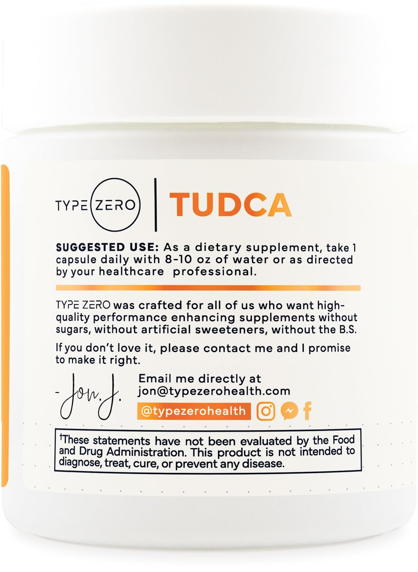 Type Zero Clean TUDCA Capsules 250mg - Pure Tauroursodeoxycholic Acid Supplement - Bile Salt Derivative - 60 Capsules, 60 Servings Type ZeroBuy Supplements Australia