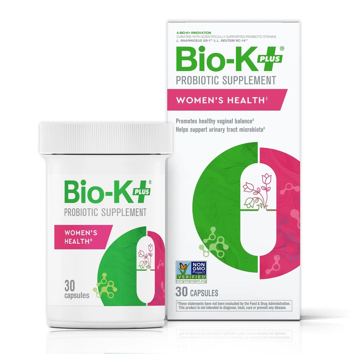 Bio-K+ Probiotic for Women support for Vaginal & Urinary Tract Health, Probiotic Supplement with 2 Billion CFU 2 Strains, Vegan, Shelf-Stable – 30 Capsules Bio-K PlusBuy Supplements Australia
