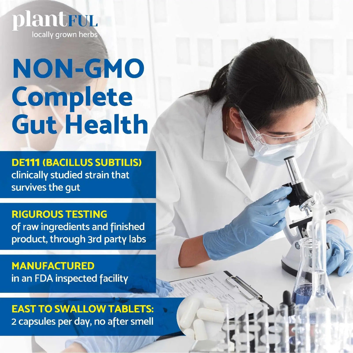 4-in-1 Pre Post Probiotics & Digestive Enzymes - Complete Gut Health & Digestive Support for Women & Men - Prebiotic Probiotic & Postbiotic Gas & Bloating Relief – 60 Non GMO Capsules PLANTFUL RESEARCHBuy Supplements Australia