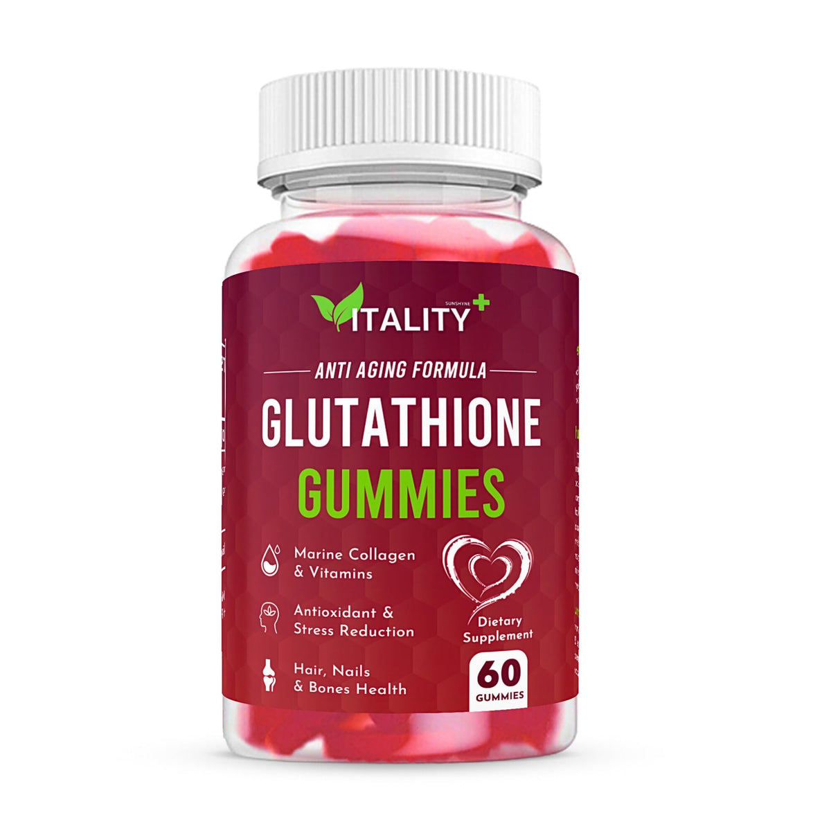 2 Pack Glutathione Gummies | with Marine Collagen | 1050mg per Serving | Antioxidant Support SunshyneBuy Supplements Australia