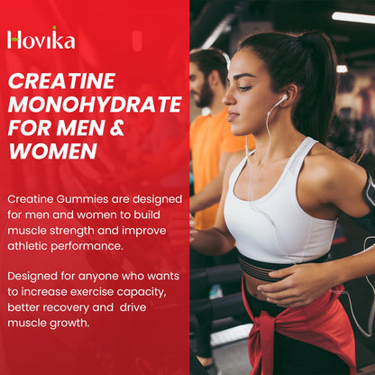 Hovika Creatine Monohydrate Gummies for Men & Women, Chewable 3g Creatine Monohy HovikaBuy Supplements Australia