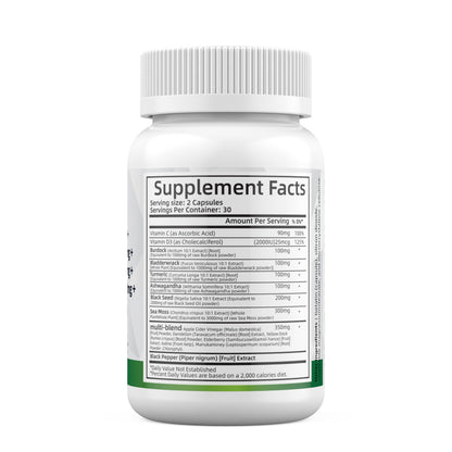 Sea Moss 3000mg Black Seed Oil 2000mg Ashwagandha 1000mg Turmeric 1000mg AlodiBuy Supplements Australia