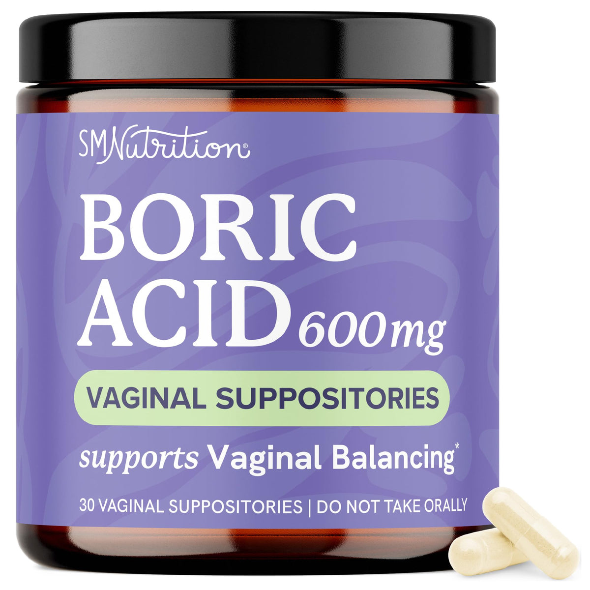 Boric Acid Suppositories for Women 600mg | pH Balance, Vaginal Odor & Itching | Feminine Hygiene & Intimate Health Support | Boric Acid for Women Vaginal Suppositories | Unscented, Vegan | 30 Ct SMNutritionBuy Supplements Australia