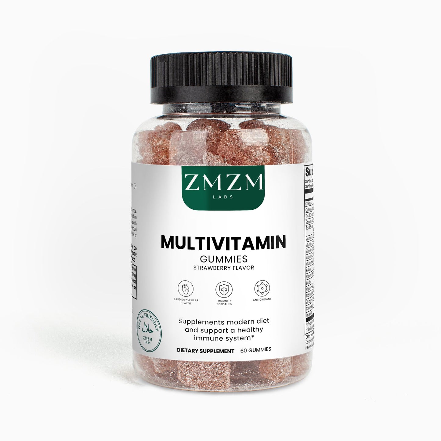 ZMZM LABS Multivitamin Gummies – Strawberry Flavor, 60 Gummies, Vegan, Gelatin-Free, Halal-Friendly Daily Vitamin Supplement ZMZM LABSBuy Supplements Australia