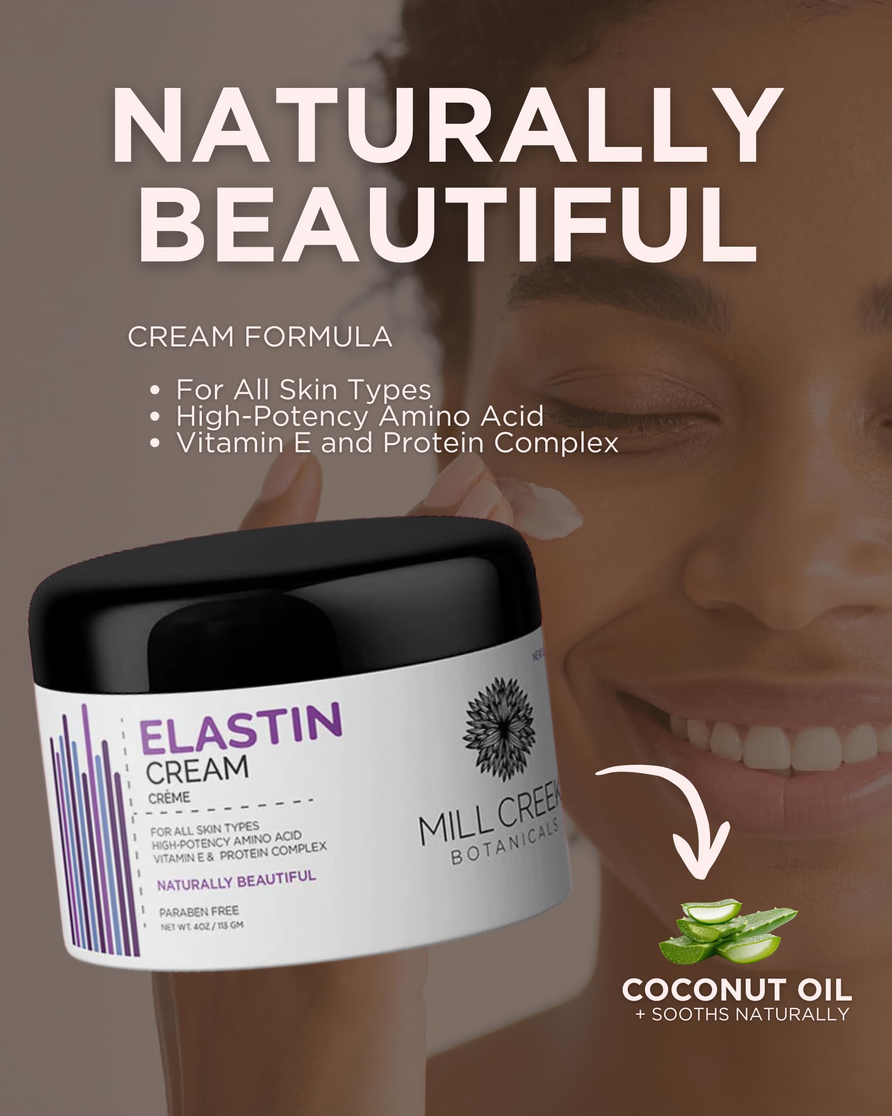 Mill Creek Botanicals Elastin Cream - 4 oz Mill Creek buy supplements Au