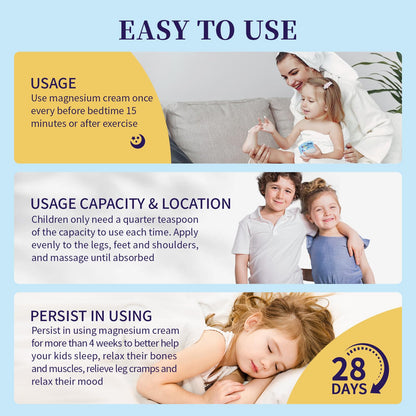 RodPere Magnesium Lotion for Kids & Babies, Bedtime Magnesium Cream for Sleep, Leg Cramps, Lavender Calming Magnesium Oil Lotion for Bone & Muscle Relaxation, Apply to Feet, Legs, Body, 4 OZ. RodPereBuy Supplements Australia