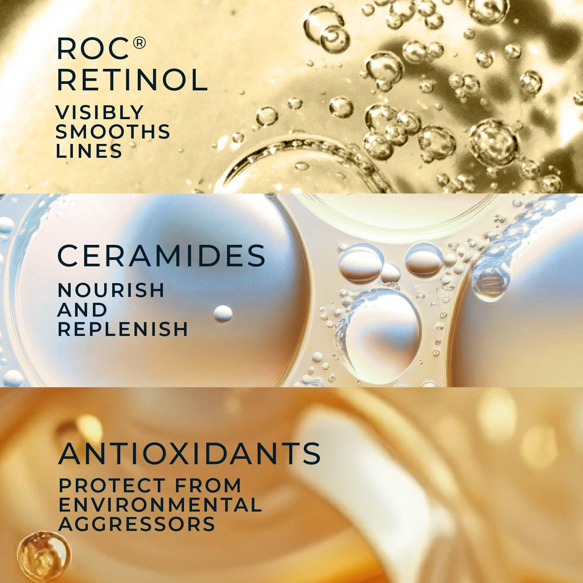 RoC Retinol Correxion Anti-Aging Wrinkle Night Serum, Retinol Serum for Face, Daily Treatment for Fine Lines