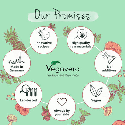 Vegavero Vegan Collagen Complex + Hyaluronic Acid | NO Additives | Vegan Collagen Powder Vollagen® | Essential Amino Acids | 120 Capsules VegaveroBuy Supplements Australia