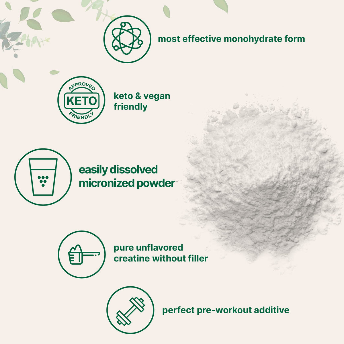 Creatine Monohydrate Powder 1 kg (2.2 Lbs), 5000mg Per Serv, Micronized Creatine Powder, Unflavored, Pure, No Filler, Keto & Vegan Friendly, Easy Dissolve Pre Workout Creatine for Women and Men Micro IngredientsBuy Supplements Australia