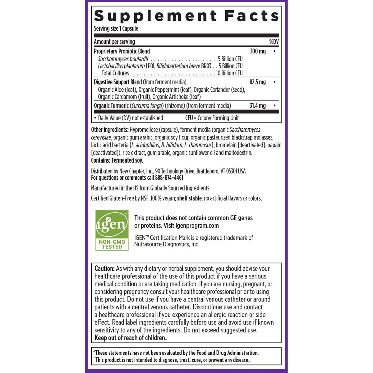 New Chapter Probiotic All-Flora - 60 ct (2 Month Supply) for Advanced Digestion New ChapterBuy Supplements Australia