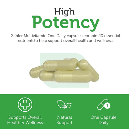 Zahler - One Daily Vegan Multivitamins for Women & Men (60 Count) Kosher Essential Vitamins & Minerals with Whole Food Spectra Blend Zahler