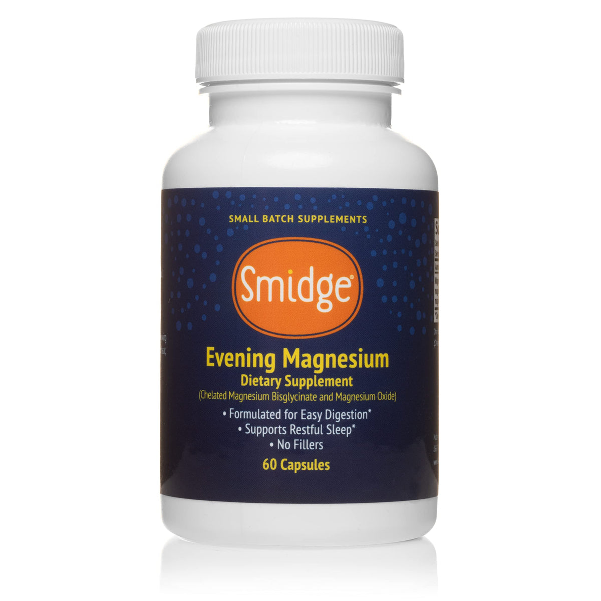 Smidge® Evening Magnesium Capsules, 60 ct. Pure, Non-GMO Magnesium Supplement to Support Rest & Relaxation. SmidgeBuy Supplements Australia