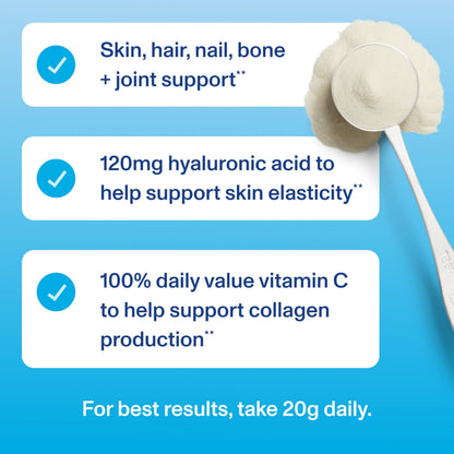 Vital Proteins Collagen Peptides Powder Advanced with Hyaluronic Acid & Vitamin C, Collagen Supplements, Unflavored, 12 Servings Vital ProteinsBuy Supplements Australia