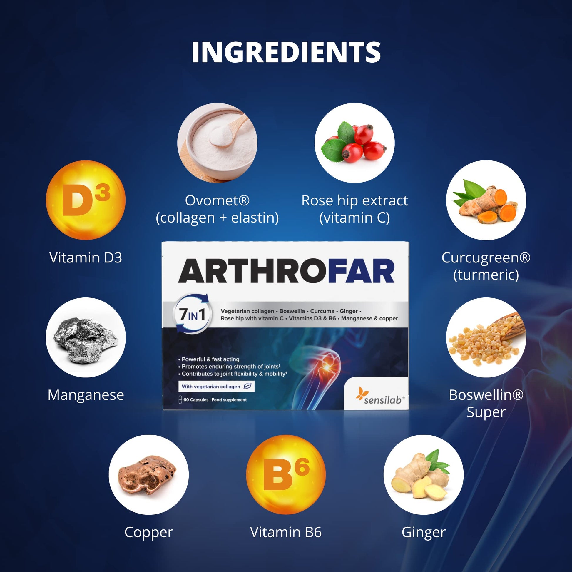 Boswellia Serrata Capsules | Sensilab ArthroFar | Joint Care Supplements SensilabBuy Supplements Australia