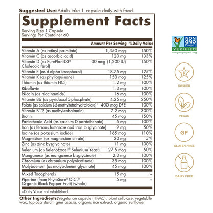 SOLGAR One a Day Women & Mens Bundle:Daily Women's Multi Whole Body Support, 60 Servings + Daily Men's Multivitamin Whole Body Support Supplement, 60 Servings SOLGARBuy Supplements Australia