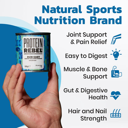 Protein Rebel - Run Easy Marine Collagen Powder for Running, Joint Support - Unflavoured Powder Collagen Protein RebelBuy Supplements Australia
