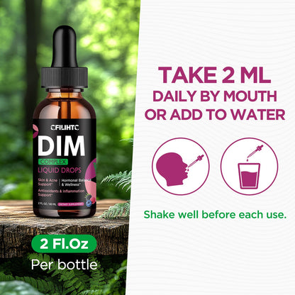 DIM Liquid Drops Supplement Women – Hormone Harmony for Women & Acne Supplements with Multivitamins, Inositol, Sulforaphane - Hormone Balance, Clear Skin & Mood Support, Mixed Berry Flavor 2 Fl Oz CFILIHTCBuy Supplements Australia