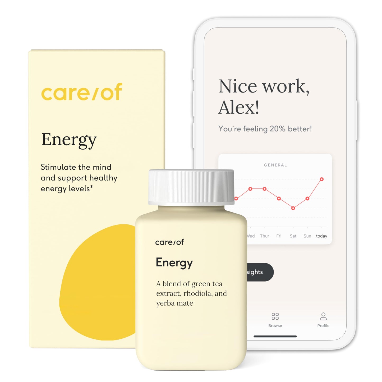 Care/of Natural Energy Supplements for Fatigue Vitamins for Energy and Tiredness for Women & Men, Energy Vitamins for Women for Healthy Energy, Energy Supplements for Women – 30 Energy Pills Care/ofBuy Supplements Australia