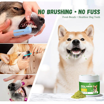 Vetriuntrix Dog Dental Powder, Dental Powder for Dogs Teeth Cleaning and Breath Fresh, Dog Teeth Cleaning Powder with Natural Plants Ingredients and Postbiotics, 200g VetriuntrixBuy Supplements Australia