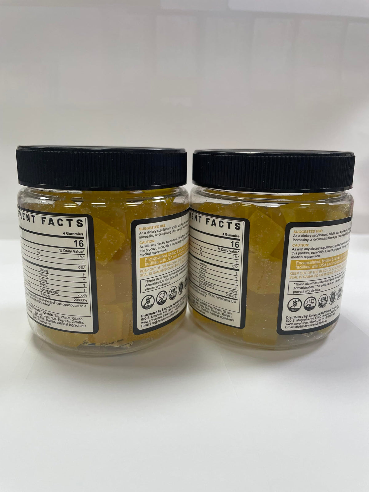 Creatine Monohydrate Gummies for Men & Women - with BCAA, Collagen Peptides, L-Taurine, Vitamin B12, D3, Chewables Creatine Monohydrate 5g Per Serving, Natural Lemon Flavor, Sugar Free, 2 Pack EnvyCureBuy Supplements Australia