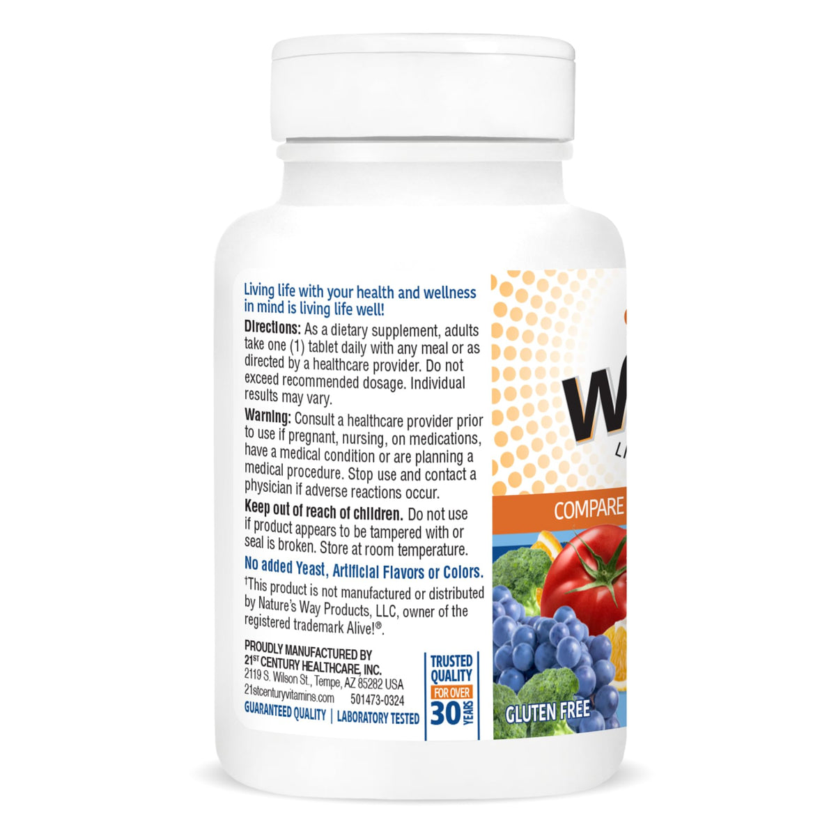 21st Century Wellify Men's Energy Multivitamins with Minerals, 65 Count 21st CenturyBuy Supplements Australia