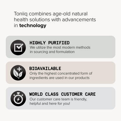 Toniiq Triple-Strength 600mg Rhodiola Rosea - 120 Capsules - 5% Salidroside Concentrat ToniiqBuy Supplements Australia