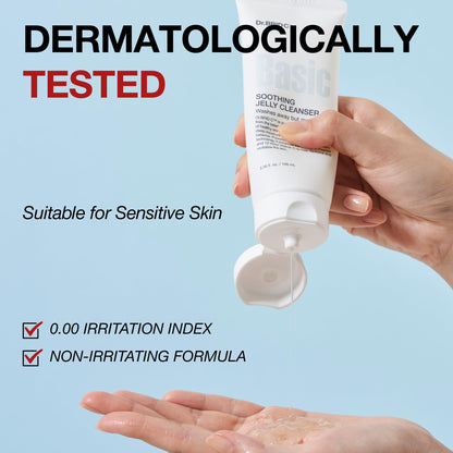 Dr.BRID C Soothing Jelly Cleanser - Amino Acid Face Wash with Peptides & Protease, Low-pH Pore Purifying & Texture Smoothing Facial Cleanser for Sensitive Skin, Fragrance-Free, 3.38 fl.oz. Dr.BRID C buy supplements Au
