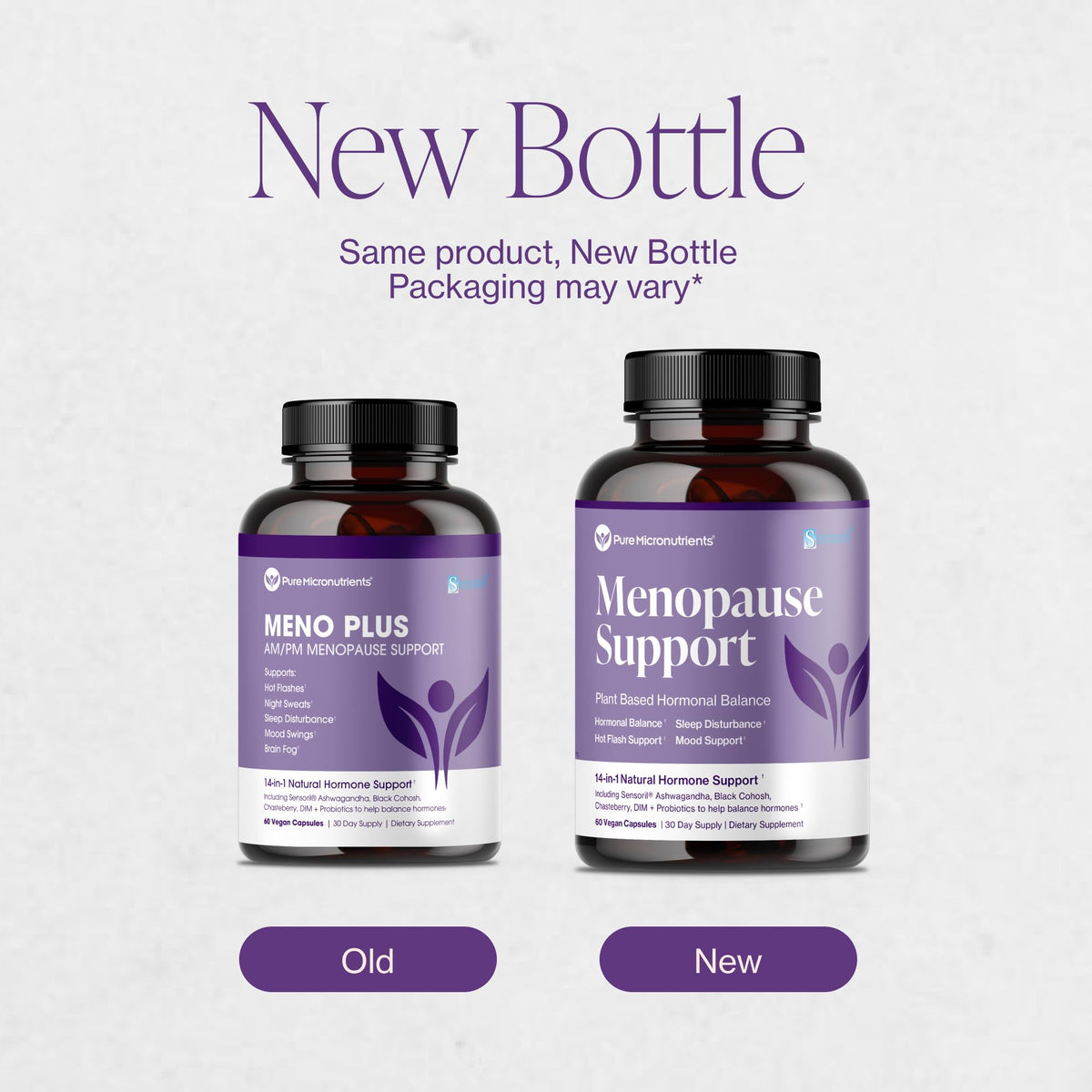 Menopause Supplements for Women - Natural Hormone Balance - Hot Flashes, Night Sweats, Sleep & Mood Support. with Sensoril® Ashwagandha, DIM, Chaste Berry & Black Cohosh Root - 60 Count Pure MicronutrientsBuy Supplements Australia