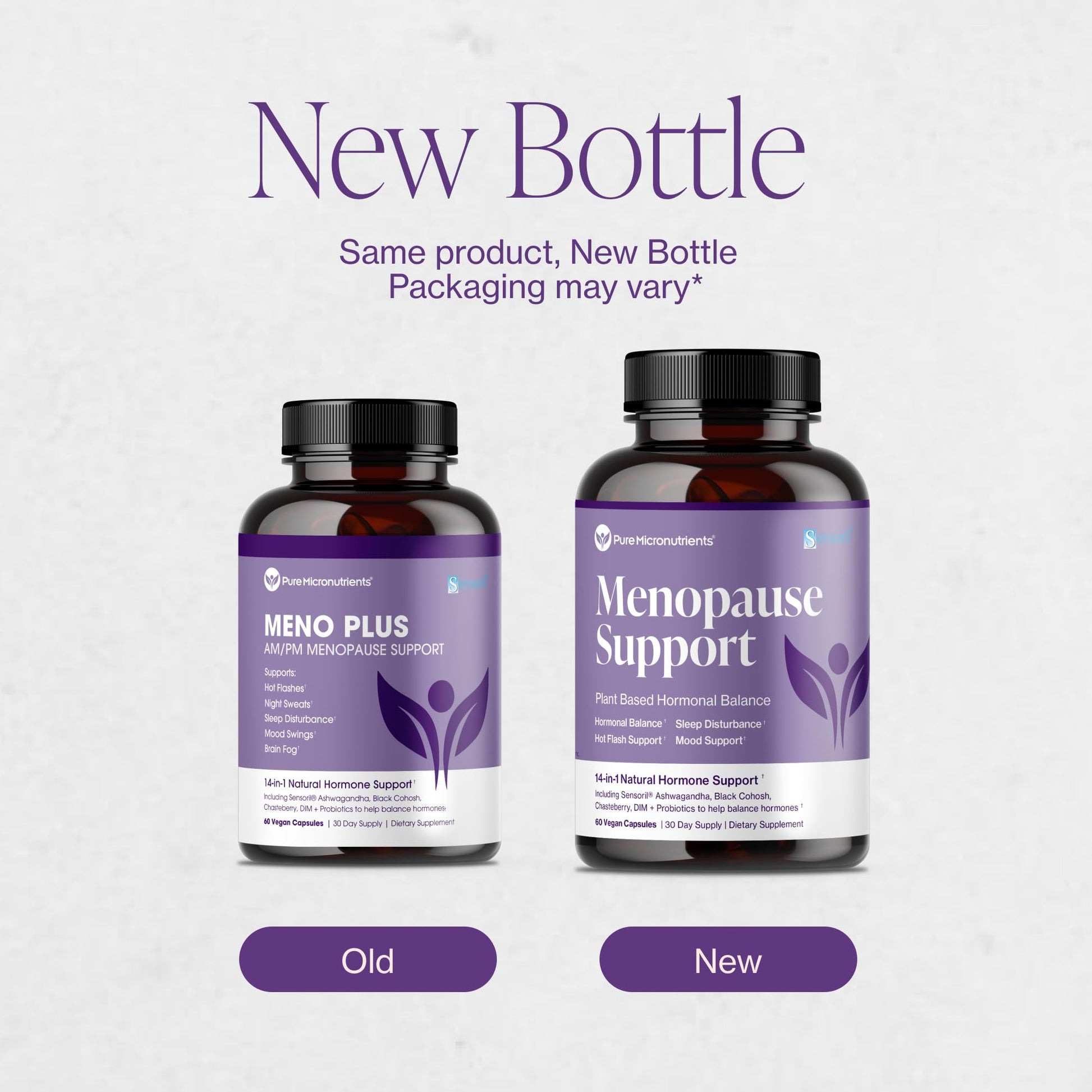 Menopause Supplements for Women - Natural Hormone Balance - Hot Flashes, Night Sweats, Sleep & Mood Support. with Sensoril® Ashwagandha, DIM, Chaste Berry & Black Cohosh Root - 60 Count Pure MicronutrientsBuy Supplements Australia