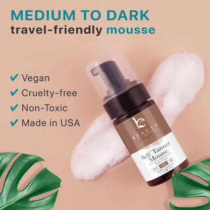 Self Tanner Tanning Mousse Kit - USA Made with Natural & Organic Ingredients Beauty by EarthBuy Supplements Australia