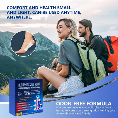 KIbabyDI Professional Lidocaine Pain Relief Patches - 20 Count | 4% Medicated Gel Patches for Targeted Joint & Muscle Comfort | Long-Lasting 12-Hour Relief, Ultra-Flexible Design -lb265 KIbabyDIBuy Supplements Australia
