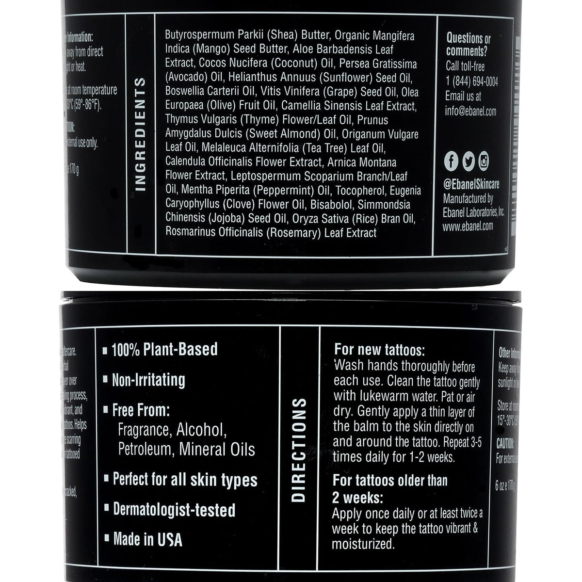 Ebanel Bundle of 5% Lidocaine Numbing Spray and Tattoo Aftercare Healing Balm Ebanel buy supplements Au