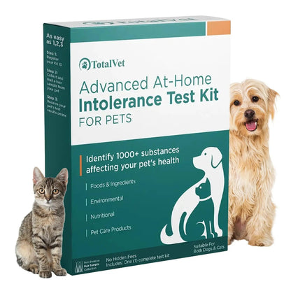 TotalVet Dog Allergy +1000 Food & Nutritional Sensitivity Test, Pet Intolerance Kit at Home — Advanced Complement to DNA Tests for Complete Pet Wellness TotalVetBuy Supplements Australia