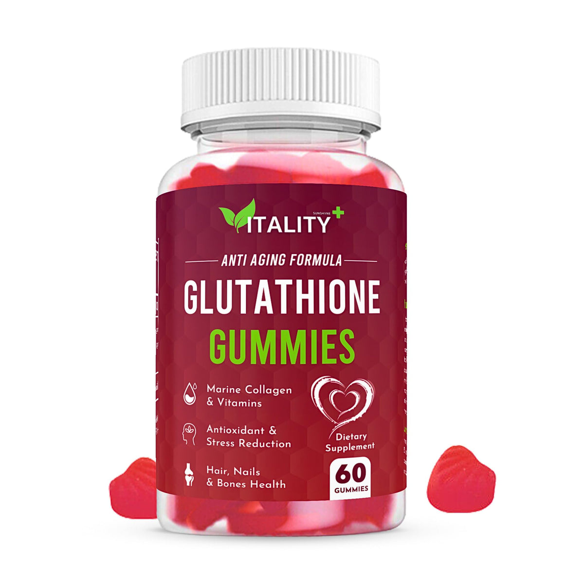 2 Pack Glutathione Gummies | with Marine Collagen | 1050mg per Serving | Antioxidant Support SunshyneBuy Supplements Australia