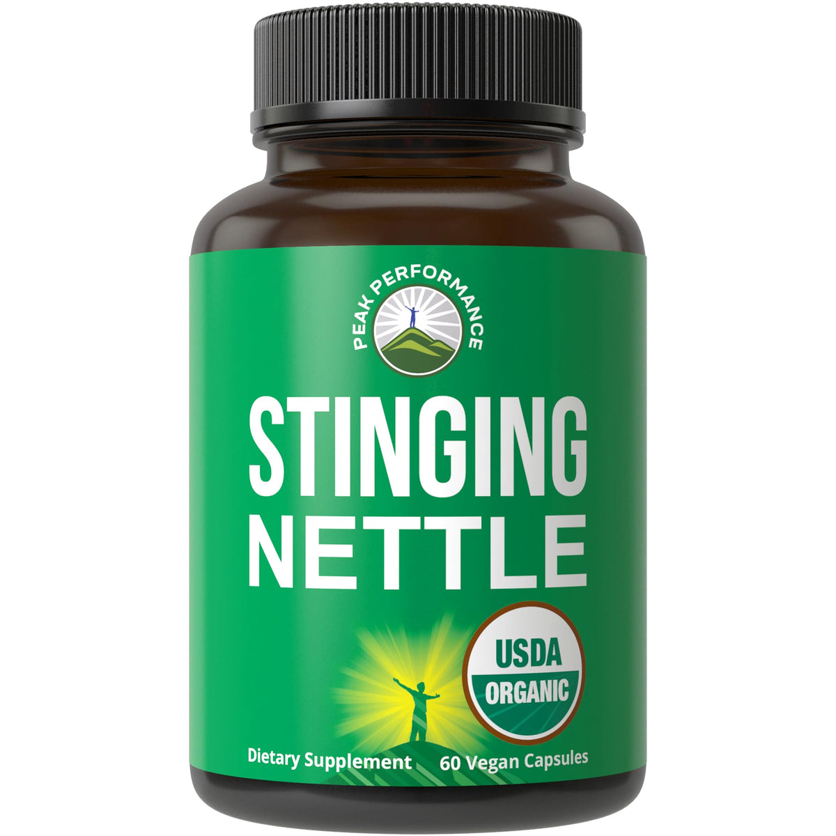 USDA Organic Stinging Nettle Vegan Capsules Made with Stinging Nettle Leaf Powder for Prostate, Hair Growth, Allergy. Better Than Root or Seed Extract. Plant Based Herb Supplement Tablets, 60 Pills Peak PerformanceBuy Supplements Australia