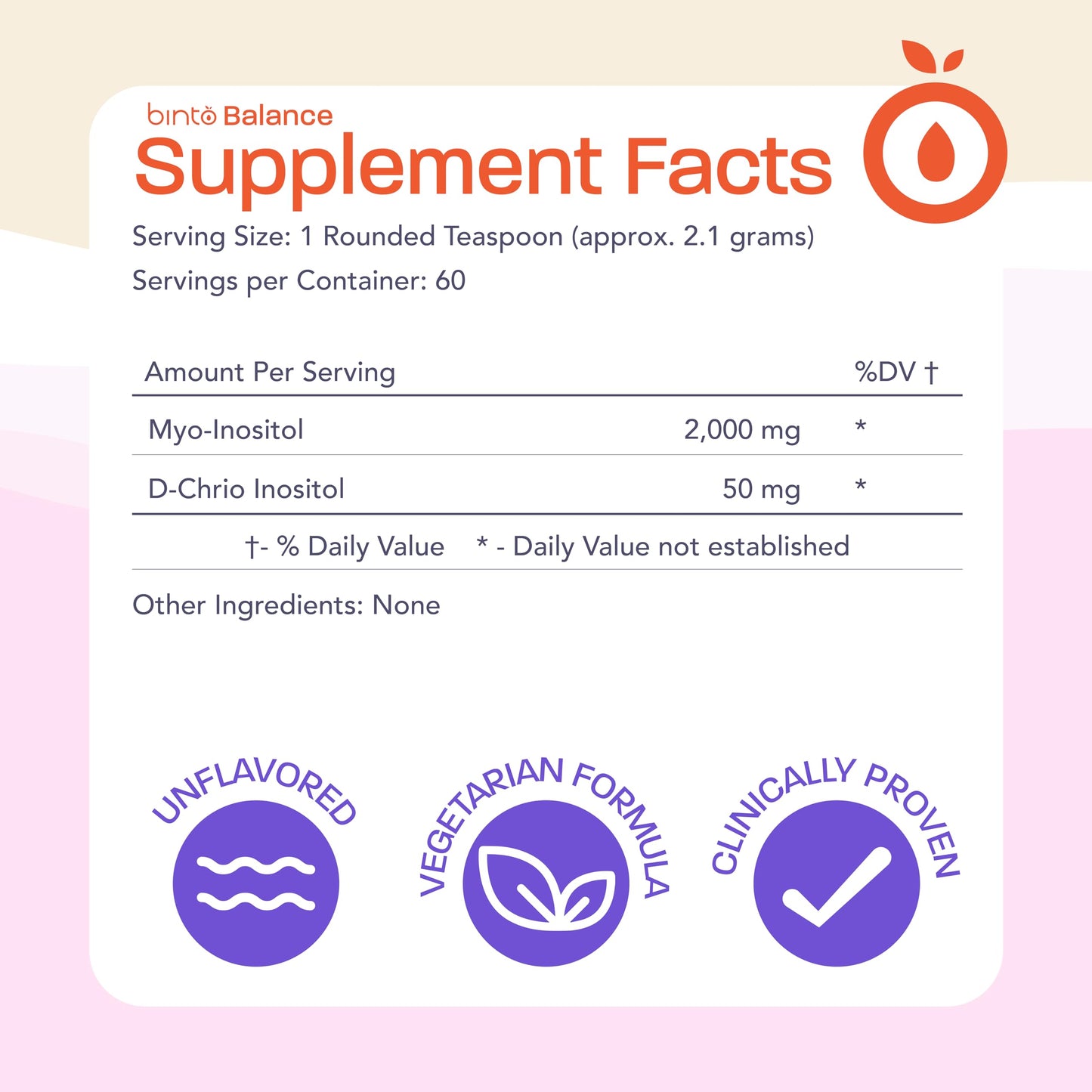 Binto Inositol Powder Mix | 60-Day Supply | 40:1 Ratio of Myo and D-Chiro Inositol BintoBuy Supplements Australia