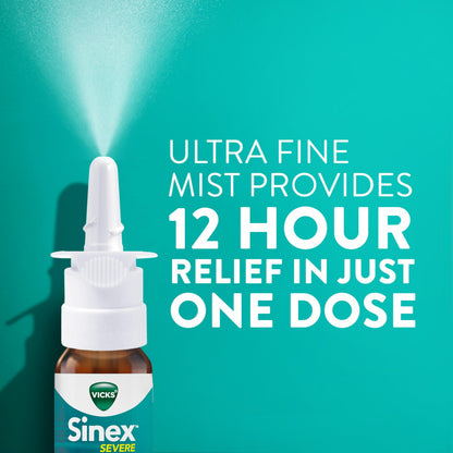 Vicks Sinex Severe Allergy & Sinus Nasal Spray, Original Ultra Fine Mist, Decongestant Relief from Nasal Congestion, Sinus Pressure Relief, 265 Sprays (2 Count) Vicks buy supplements Au