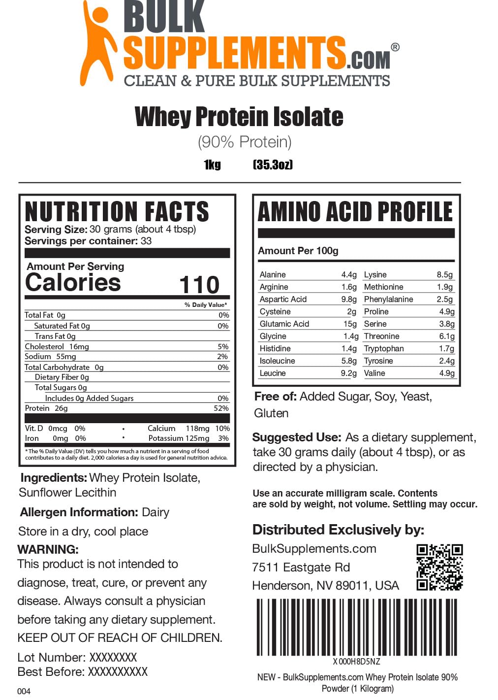 BULKSUPPLEMENTS.COM Whey Protein Isolate Powder - Unflavored Protein Powder BULKSUPPLEMENTS.COMBuy Supplements Australia