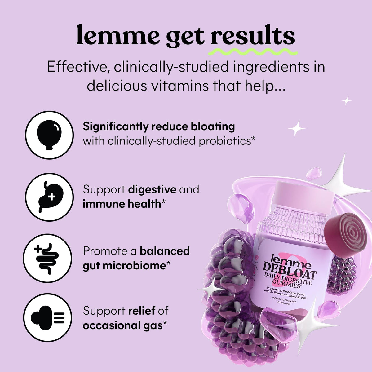 Lemme Debloat and Burn - Metabolism, Bloat Support, Gut Health & Weight Management LemmeBuy Supplements Australia